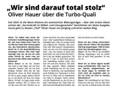 „Wir sind darauf total stolz“ – Unternehmer Oliver Hauer über die Turbo-Ausbildung